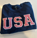 USA Applique Embroidered Crewneck